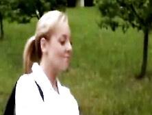 Czech Street Whore Blows And Gets Nailed Outdoor
