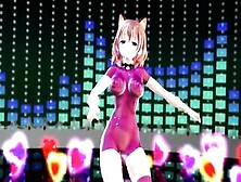 Mmd R18 Shot Chan Pink Rubber Suit Bombshell And Beauty 3D Animated