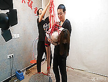 Chinese Bondage - Red Rope Suspension