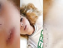 Horny Golden-Haired Teen Likes To Rub Cunt - Snapchat