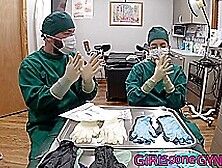 Doctor Aria Nicole And Doctor Tampa Trying On Gloves - Part 1 Of 2