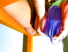 Large Purple Dildo Playing,  Extreme Fisting,  Stretching And Uncontrolled Squirting Hard - Preview