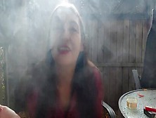 Inhale 43 Gypsy Dolores Outdoor Half Nude Smoking