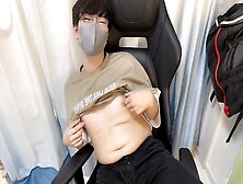 Japanese Glasses-Wearing Male Idol Experiences Explosive Nipple Climax