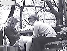 Infrared Bench Couple Fucking