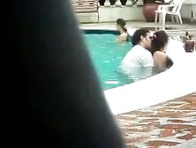 Charming Alluring Seen In Swimming Pool Unknown Persons Caught Sex