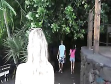 Pov Amateur Blonde Blows And Bangs Her Partner Outdoors While On A Hiking Trip