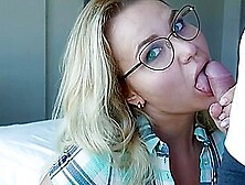 Marycandy - Sloppy Blowjob By Girl In Glasses