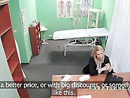 Blonde Saleswoman Fucked In Fake Hospital