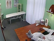 Hot Blonde Sales Rep Fucked By Doctor In His Office