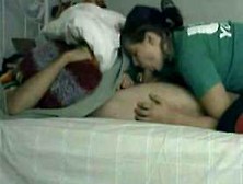Girlfriend Tries To Wake Up Her Bf With A Blowjob