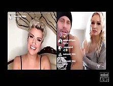 Seth Gamble & Kenzie Taylor Go On Instagram Live With Naked News!
