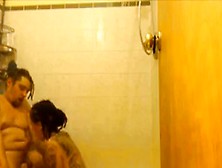 Stacked Amateur Wife Delivers A Deep Blowjob In The Shower