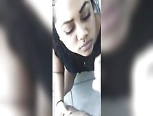 African Bimbo Blows Penis And Gets Cum Facial !!