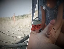 Dong Flash - A Stranger Caught My Gf Touching My Prick On A Public Beach Until I Sperm