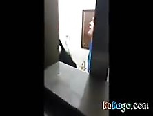 Couple Caught Fucking In Bathroom At A Party