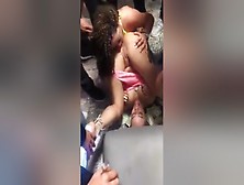 Woman Gets Her Pussy Eaten In Front Of A Crowd
