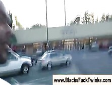Out Of Work White Guy Sucks Black Dick For Money In A Car