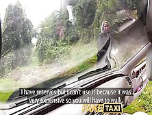 Faketaxi Posh Golden-Haired Falls For My Out Of Gas Trick