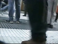 A Libidinous Upskirt Spy Cam Voyeur Video Of A Juicy Rear End