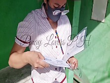 Pinay Teacher Pagkagaling Sa School,  Pumayag Pakantot Sa Grab Driver