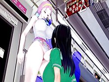 Jojo Bizarre Adventure: Futa Reimi Fuck Futa Yukako In Train