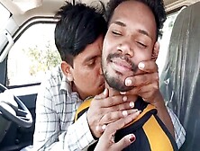 Indian College Boys Explore Threesome With A Mysterious Stud In Hot Car Sex Adventure - Hindi Audio