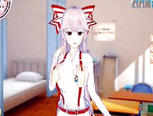[Hentai Game Koikatsu! ] Sex S Re Nula Velké Kozy Fujiwara No Mokou.  3Dcg Erotické Anime Video.