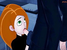 Kim Possible Gets Cum In Her Mouth Then Fucked.  Hentai.