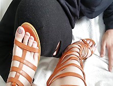 Suck The Sandals Of Your Goddess Clean!