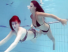 Katrin And Lucy Big Tits Underwater