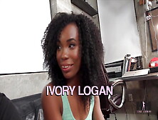 Brand New Ebony,  Ivory Logan Has Sex On Camera For The First Time!