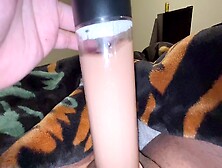 Amateur Uses Fake Pussy On Cock Pump