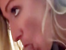 Lucky Dude Getting Crazy Sexy Oral Sex From A Sexy Blonde
