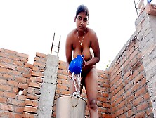 Indian Hot And Cut Girl Bathing,  Fingering Her Tight Pussy And Wearing Colths