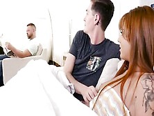 Familystrokes- Teen And Her Step Brother Sneak Fuck Nextto Dad