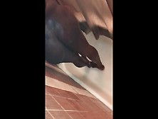 Quickie Before You Go(Horny Monstrous Tit Home-Made Black Milf Fingers Her Cunt In Shower)