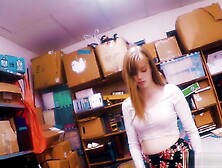 Cute Teen 18+ Thief Suspected And Fucked By A Security Guy