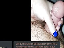 Precum Weaving With New Pocket Snatch,  See Him Cum All Over My Freshly Painted Nails!