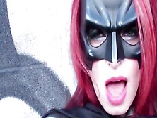 Redhead Batgirl Shanda Fay Sucks A Fat Cock At Cosplay Party