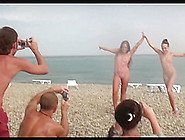 Voyeur On Public Beach.  Girls Posing
