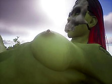 Wildlife Sandbox - Meaty Orc Amazon Catches Human - She's Ripped!