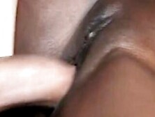 Ebony Hot Is Creamed By A White Dude After Ride