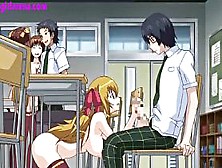 Hentai Asian Schoolgirls Learn Dick Sucking