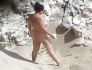 Fat Nudist Girl Spied On The Beach