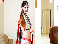 Diwali Surprise Saree Strip With Aabha Paul,  Desi Aunty And Desi Bhabhi