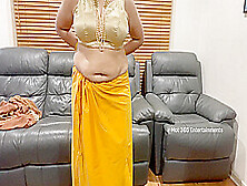 Tamil Actress - Beautiful Indian Milf Changing Saree - Teases In Bra,  Panty,  Saree Blouse & Skirt