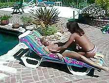Betty And Tina Have Some Lesbian Fun At The Pool