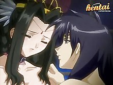 Black-Haired Hentai Babe Gets Fingered So Hard That She Squirts