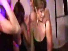 Blonde Skank Plays With Her Clit While Getting Doggyfucked At Party